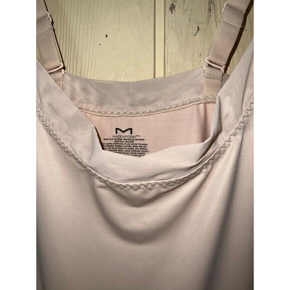 Maidenform Shaper Shapewear X-Large Open Bust Wear Your Own Bra Thigh Skimmer - Picture 5 of 7